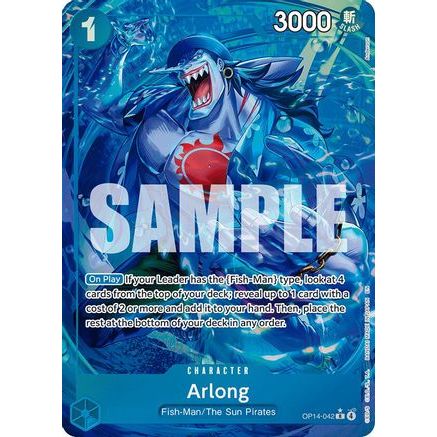 Arlong (Alternate Art) (OP14-042) - The Azure Sea's Seven Foil