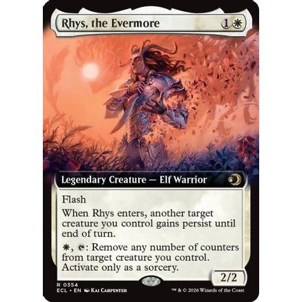 Rhys, the Evermore (Extended Art) (ECL-354) - Lorwyn Eclipsed Foil