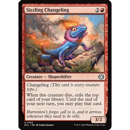 Sizzling Changeling (ECL-155) - Lorwyn Eclipsed Foil