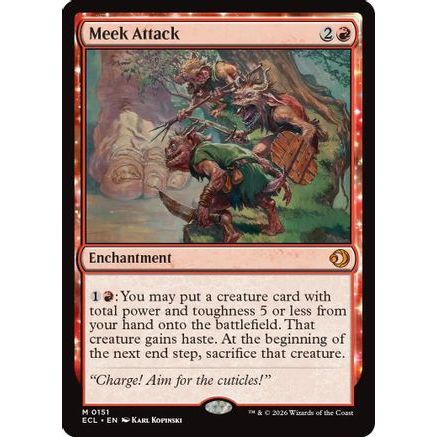 Meek Attack (ECL-151) - Lorwyn Eclipsed Foil