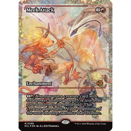 Meek Attack (0398) (Showcase) (Fracture Foil) (ECL-398) - Lorwyn Eclipsed Foil