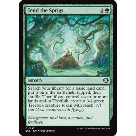 Tend the Sprigs (ECL-197) - Lorwyn Eclipsed Foil