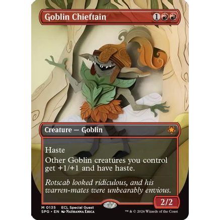 Goblin Chieftain (Borderless) (SPG-135) - Special Guests Foil