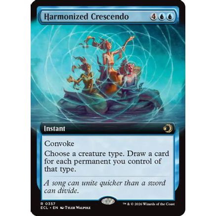 Harmonized Crescendo (Extended Art) (ECL-357) - Lorwyn Eclipsed