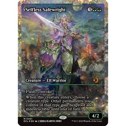 Selfless Safewright (Showcase) (Fracture Foil) (ECL-401) - Lorwyn Eclipsed Foil