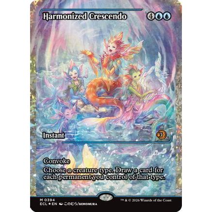 Harmonized Crescendo (0394) (Showcase) (Fracture Foil) (ECL-394) - Lorwyn Eclipsed Foil