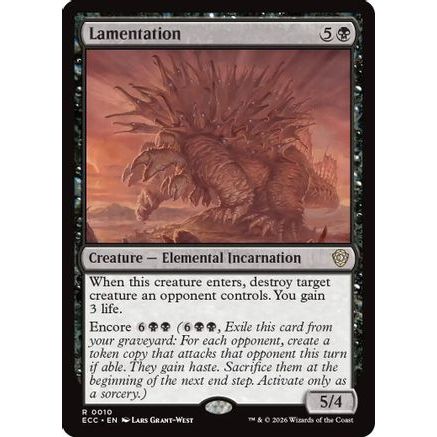 Lamentation (ECC-010) - Commander: Lorwyn Eclipsed