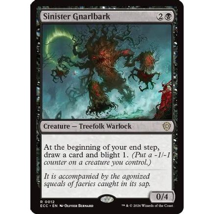 Sinister Gnarlbark (ECC-012) - Commander: Lorwyn Eclipsed