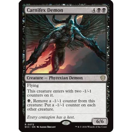 Carnifex Demon (ECC-072) - Commander: Lorwyn Eclipsed