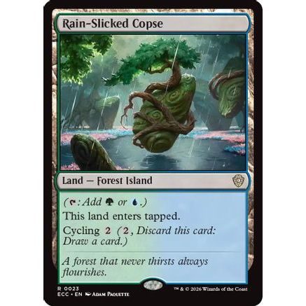 Rain-Slicked Copse (ECC-023) - Commander: Lorwyn Eclipsed