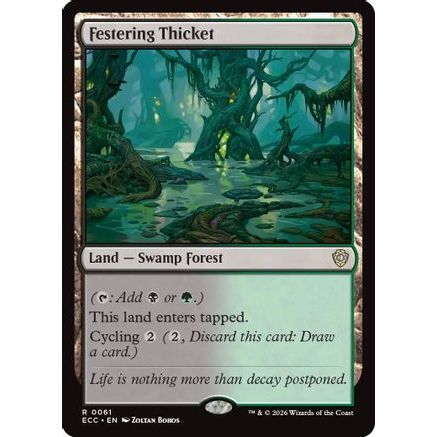 Festering Thicket (ECC-061) - Commander: Lorwyn Eclipsed