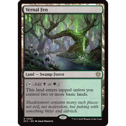 Vernal Fen (ECC-063) - Commander: Lorwyn Eclipsed