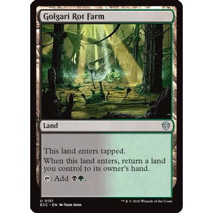 Golgari Rot Farm (ECC-151) - Commander: Lorwyn Eclipsed