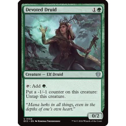 Devoted Druid (ECC-104) - Commander: Lorwyn Eclipsed