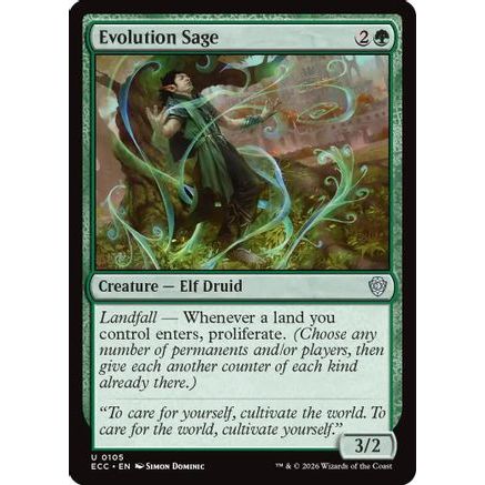 Evolution Sage (ECC-105) - Commander: Lorwyn Eclipsed
