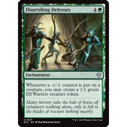 Flourishing Defenses (ECC-107) - Commander: Lorwyn Eclipsed