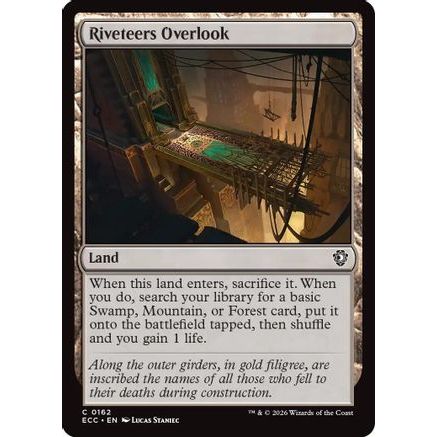 Riveteers Overlook (ECC-162) - Commander: Lorwyn Eclipsed