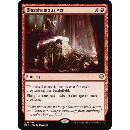 Blasphemous Act (ECC-089) - Commander: Lorwyn Eclipsed