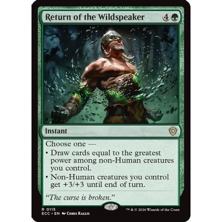Return of the Wildspeaker (ECC-115) - Commander: Lorwyn Eclipsed