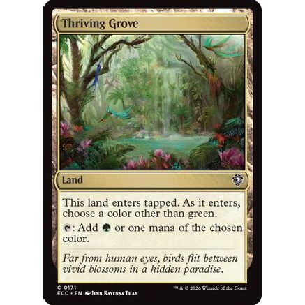 Thriving Grove (ECC-171) - Commander: Lorwyn Eclipsed