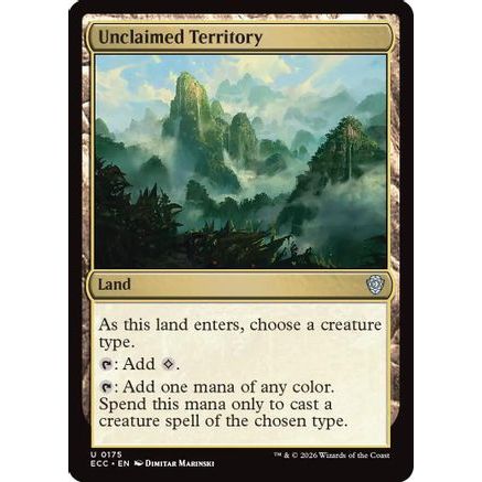 Unclaimed Territory (ECC-175) - Commander: Lorwyn Eclipsed