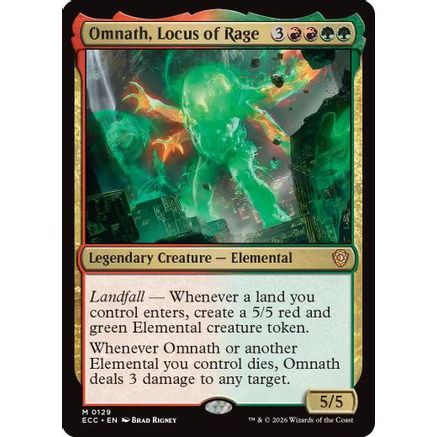 Omnath, Locus of Rage (ECC-129) - Commander: Lorwyn Eclipsed