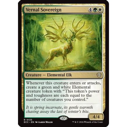 Vernal Sovereign (ECC-135) - Commander: Lorwyn Eclipsed