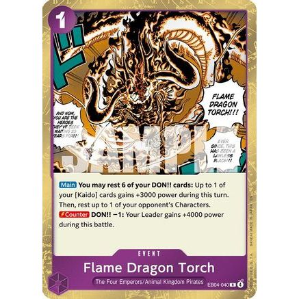 Flame Dragon Torch (EB04-040) - The Azure Sea's Seven Foil