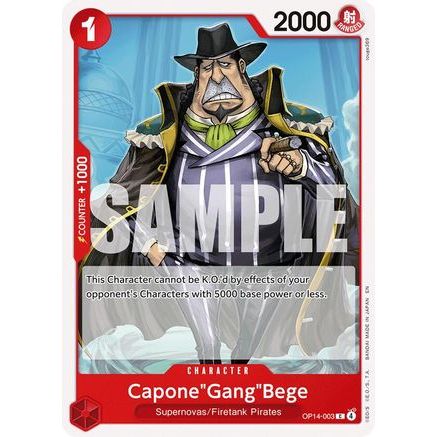 Capone"Gang"Bege (OP14-003) - The Azure Sea's Seven