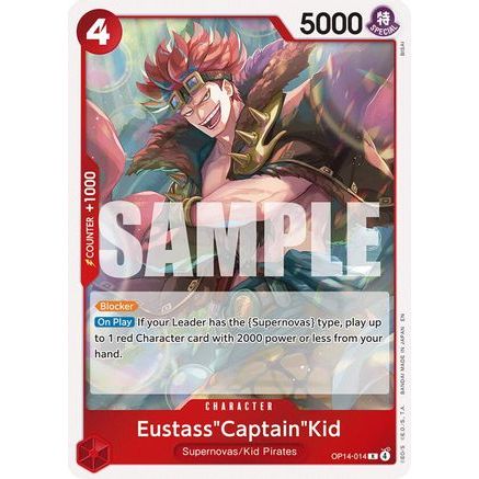 Eustass"Captain"Kid - OP14-014 (OP14-014) - The Azure Sea's Seven Foil
