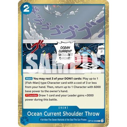 Ocean Current Shoulder Throw (OP14-058) - The Azure Sea's Seven Foil