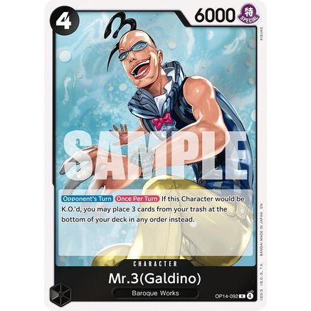 Mr.3(Galdino) (OP14-092) - The Azure Sea's Seven Foil