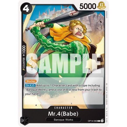 Mr.4(Babe) (OP14-093) - The Azure Sea's Seven