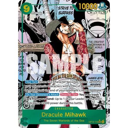 Dracule Mihawk (Manga) (OP14-119) - The Azure Sea's Seven Foil