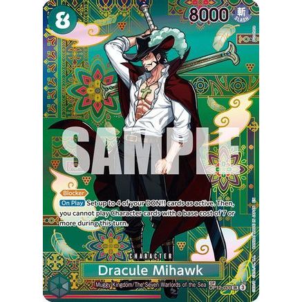 Dracule Mihawk - OP12-030 (SP) (OP12-030) - The Azure Sea's Seven Foil