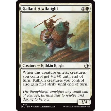 Gallant Fowlknight (ECL-017) - Lorwyn Eclipsed