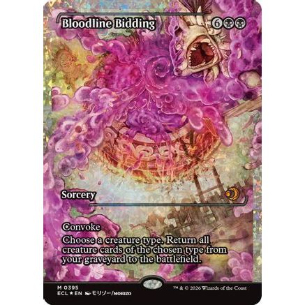 Bloodline Bidding (Showcase) (Fracture Foil) (ECL-395) - Lorwyn Eclipsed Foil