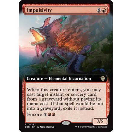 Impulsivity (Extended Art) (ECC-033) - Commander: Lorwyn Eclipsed