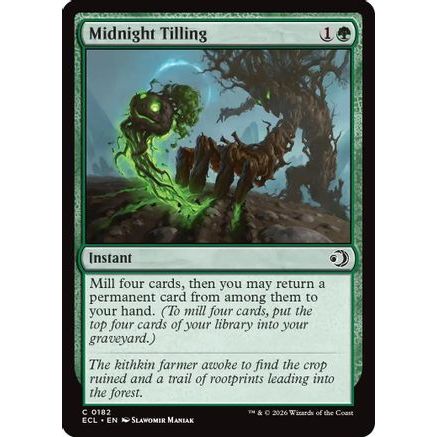 Midnight Tilling (ECL-182) - Lorwyn Eclipsed Foil