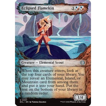 Eclipsed Flamekin (Showcase) (ECL-337) - Lorwyn Eclipsed Foil