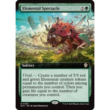 Elemental Spectacle (Extended Art) (ECC-035) - Commander: Lorwyn Eclipsed