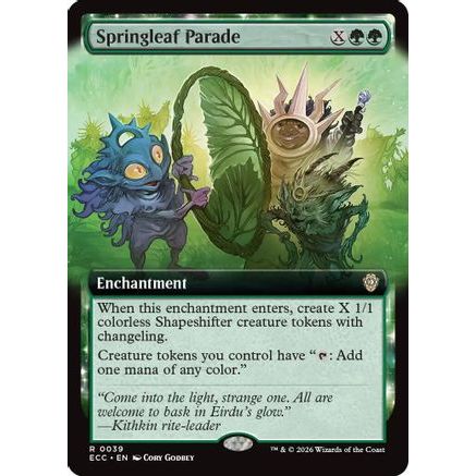 Springleaf Parade (Extended Art) (ECC-039) - Commander: Lorwyn Eclipsed