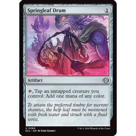 Springleaf Drum (ECL-260) - Lorwyn Eclipsed Foil