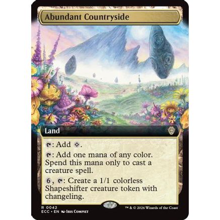 Abundant Countryside (Extended Art) (ECC-042) - Commander: Lorwyn Eclipsed