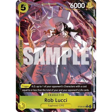 Rob Lucci (Full Art) (ST29-013) - Starter Deck 29: Egghead Foil