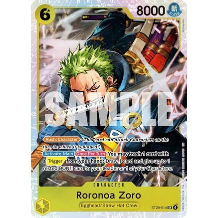 Roronoa Zoro (ST29-014) - Starter Deck 29: Egghead Foil