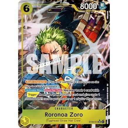 Roronoa Zoro (Full Art) (ST29-014) - Starter Deck 29: Egghead Foil