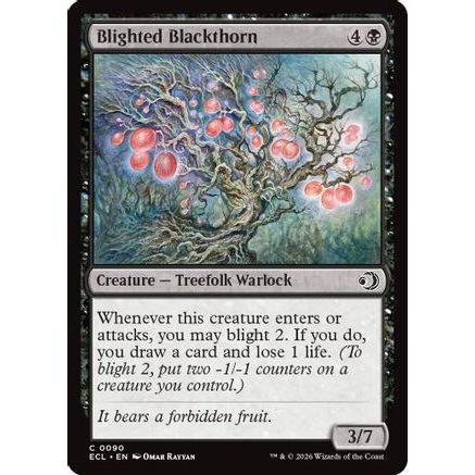 Blighted Blackthorn (ECL-090) - Lorwyn Eclipsed Foil