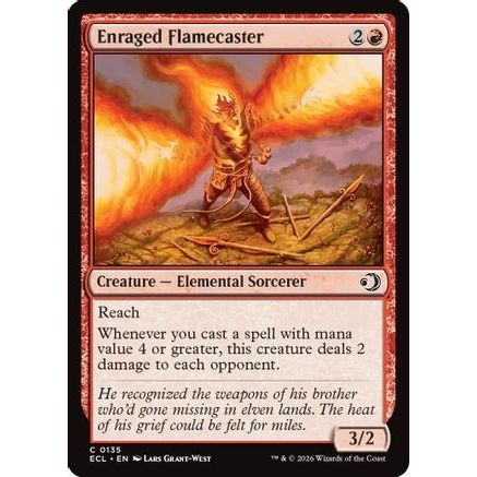 Enraged Flamecaster (ECL-135) - Lorwyn Eclipsed Foil