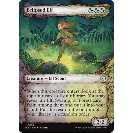 Eclipsed Elf (Showcase) (ECL-336) - Lorwyn Eclipsed